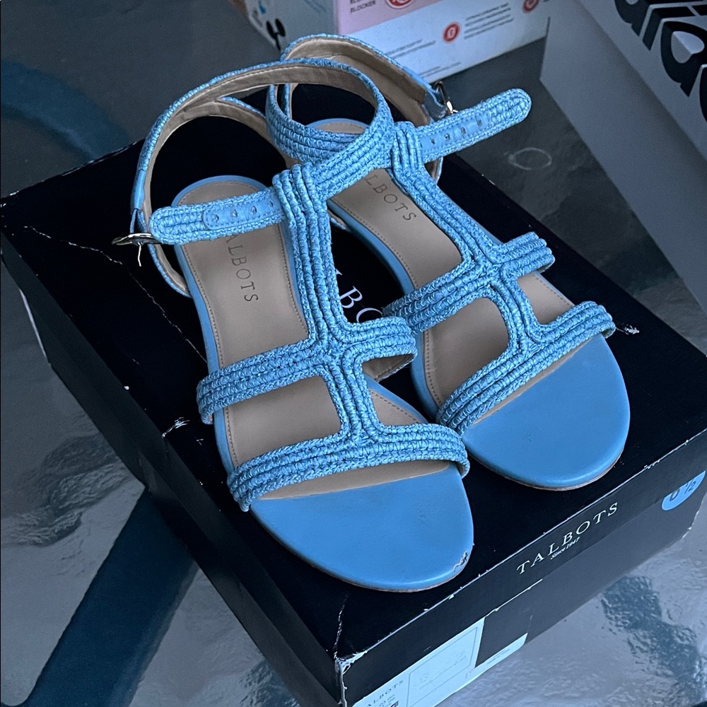 Talbots Light Blue Strappy Sandals